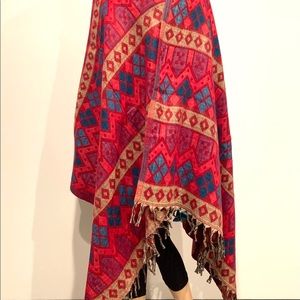Woolen blanket shawl woolen throw scarf cape new